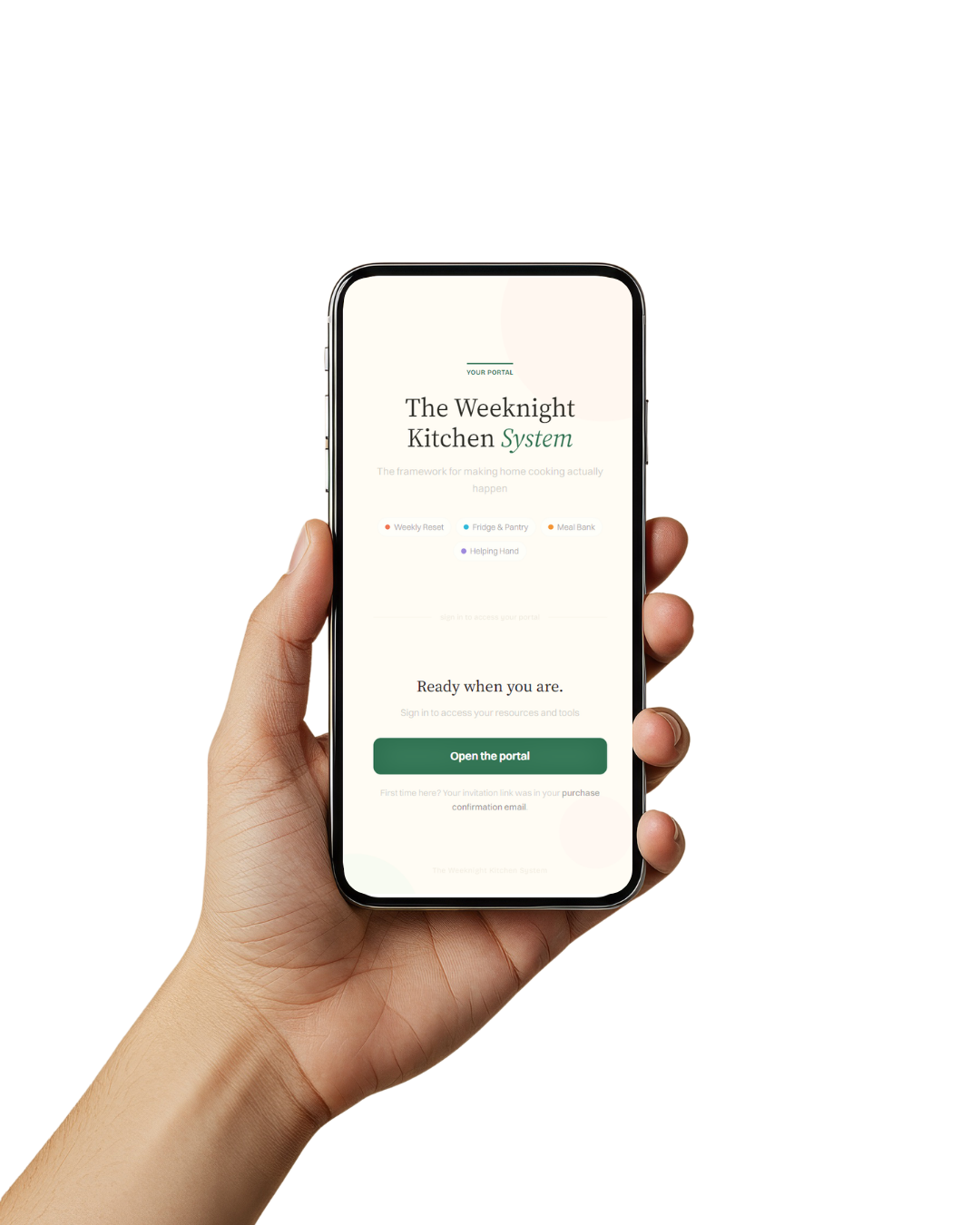 Portal app mockup